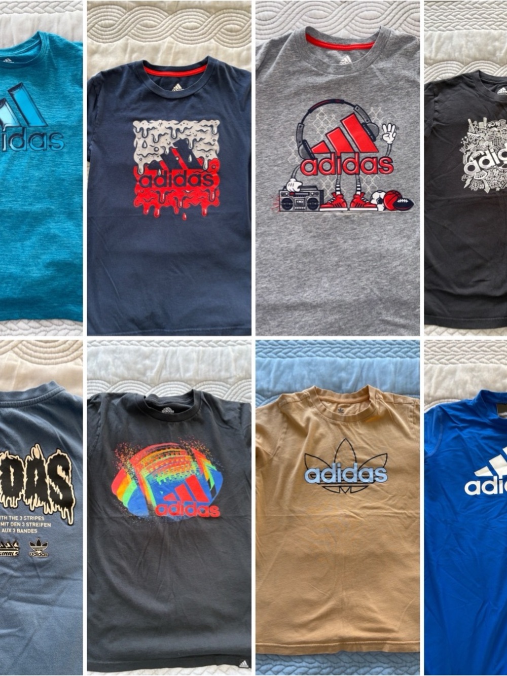 adidas Boys Short Sleeve Tee Bundle
